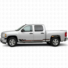 Bandes vinyles parallèles décoratives pour porte et panneau latéral pour Chevrolet Silverado 1500 GMT900 2007-2013_2