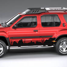 Side Mountains Nissan Xterra Graphics Autocollants en vinyle Décalcomanies 1
 3