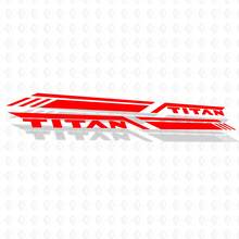 Bandes latérales de lit Nissan Titan Pro4x, autocollants en vinyle, autocollants graphiques
 2
