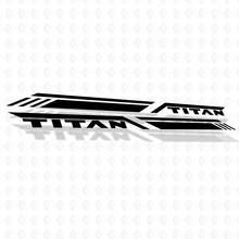 Bandes latérales de lit Nissan Titan Pro4x, autocollants en vinyle, autocollants graphiques
 3