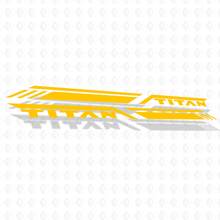 Bandes latérales de lit Nissan Titan Pro4x, autocollants en vinyle, autocollants graphiques
 4