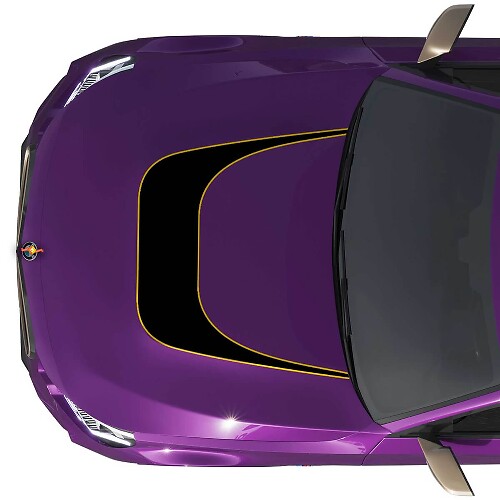 Autocollant en vinyle BMW M240 G42 Hood M Performance Outline Decal
