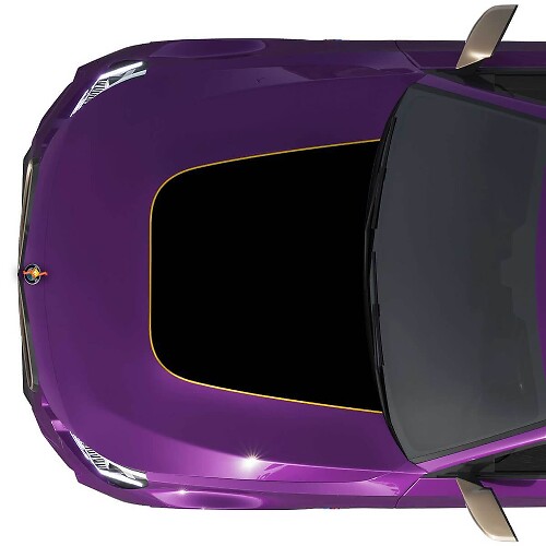 Autocollant en vinyle contour capot noir pour BMW M240 G42
