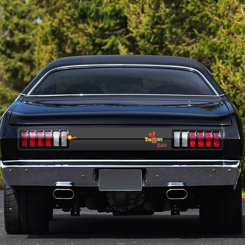 Dodge Demon 340 1971-72 Side Fender Logo Vinyle Autocollant graphique
