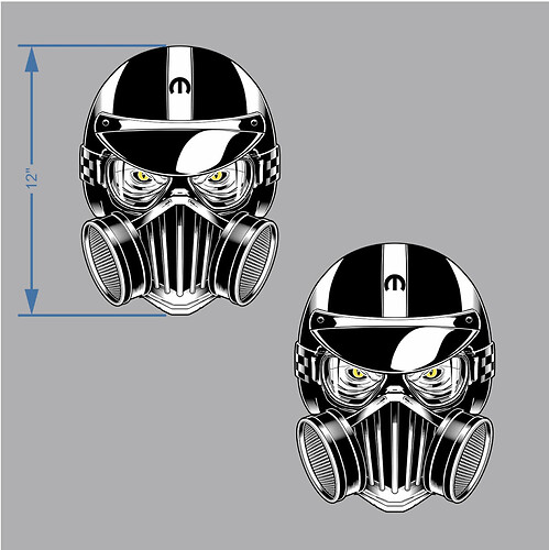Autocollants abeille à trou latéral dans le casque, décalcomanies graphiques en vinyle Dodge Challenger Charger
