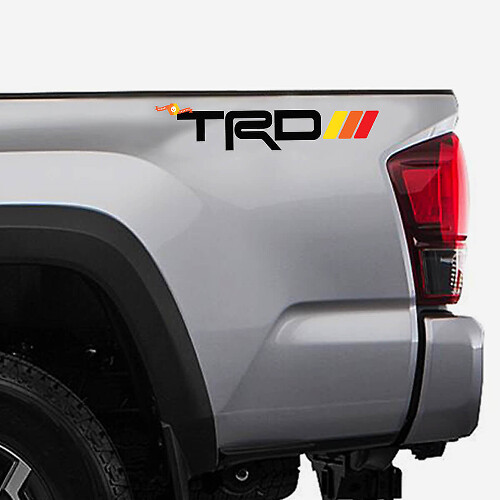 Kit de décalcomanies en vinyle TRD avec bandes latérales de style rétro pour Toyota