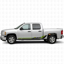 Bandes adhésives vinyle rétro vague montagne pour portes et bas de caisse Chevrolet Silverado 1500 GMT900 2007-2013_3