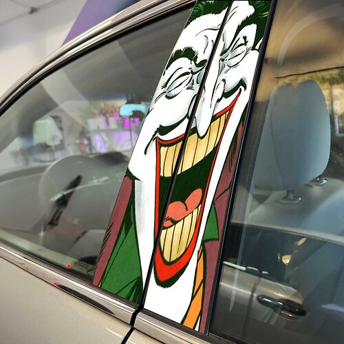 Autocollant en vinyle personnalisé pour portes de voiture, style Joker, graphiques en vinyle personnalisés pour le style du véhicule
