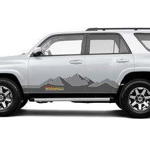 Autocollants en vinyle pour panneau de bascule de porte latérale, retour aux montagnes, pour camions Toyota
 2