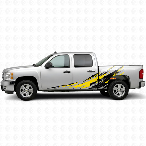 Bandes en vinyle rainurées pour porte éclaboussures et côtés de benne pour Chevrolet Silverado 1500 GMT900 2007-2013