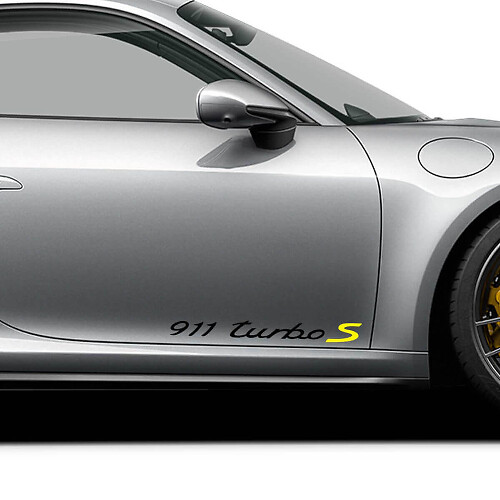 Kit d’autocollants en vinyle pour porte latérale 911 Turbo S pour Porsche 911