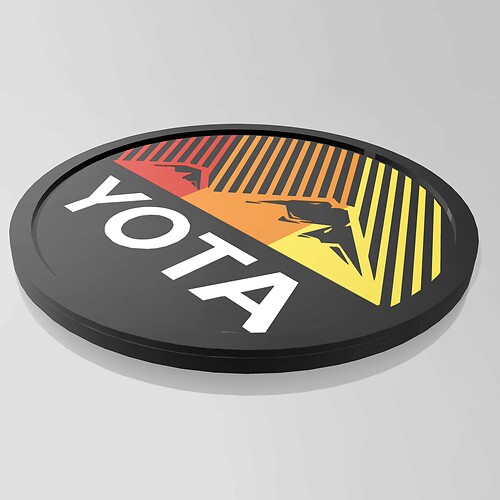 Yota Toyota Heritage Stripes Montagnes Fender Badge Emblème
