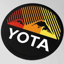 Yota Toyota Heritage Stripes Montagnes Fender Badge Emblème
 2