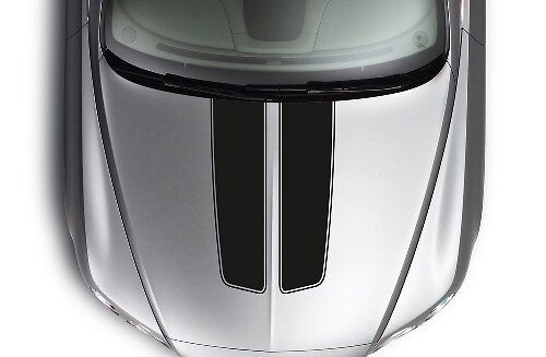 Double Paire Stripes Racing Race Rally Hot Rod Car Truck Hood Vinyl Sticker Decal