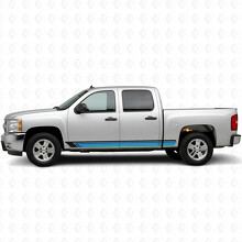 Bandes Vinyle Vintage pour Portières et Bas de Caisse pour Chevrolet Silverado 1500 GMT900 2007-2013_2