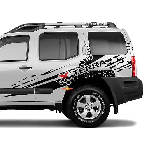 Autocollants latéraux en vinyle pour Nissan Xterra Splash Graphics
 1