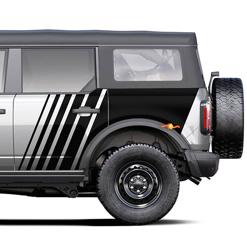 Stroboscope stroboscope graphiques décalants côté autocollants pour Ford Bronco
