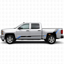 Bandes en vinyle Accent en relief pour porte et panneau latéral pour Chevrolet Silverado 1500 K2XX 2014-2019_3