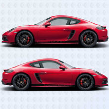 Kit d'autocollants vinyle bandes latérales Cayman GTS 4.0 pour Porsche_2