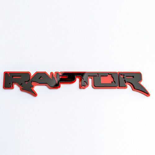 Badge Raptor 3D, badges de garde-boue et de hayon, emblème pour camions Raptor
