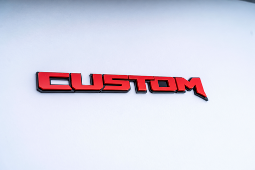 Raptor Style Custom Raised Lettering 3D — Emblème (aile, hayon)
