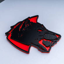 Emblème Badge 3D Tête de Loup pour Garde-Boue et Hayon_3