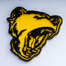 Badge 3D Bear Grizzly, emblème de garde-boue et de hayon
 4