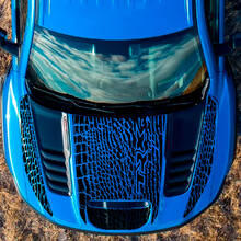 Kit graphique en vinyle pour capot et lit latéral de camion Dodge Ram TRX en peau de dinosaure
 2