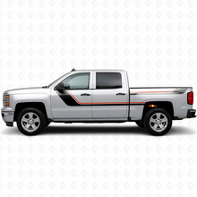 Bandes en vinyle accentuées supérieures balayantes pour porte et flanc de caisse Chevrolet Silverado 1500 K2XX 2014-2019_2