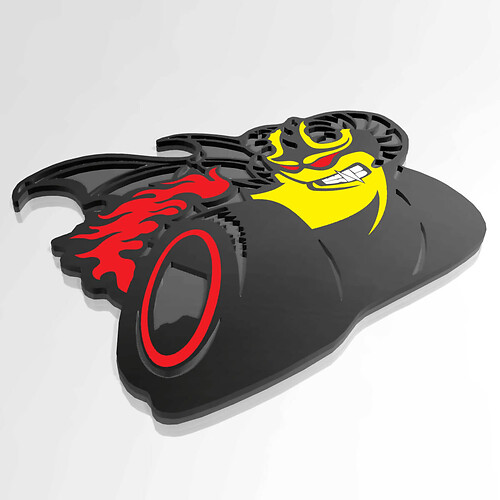 Demon Pack Emblème d'insigne de hayon de garde-boue pour Dodge Charger Challenger
