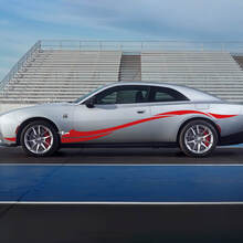 Stripes de décalcomanie du panneau latéral pour Dodge Charger Electric 4
 3
