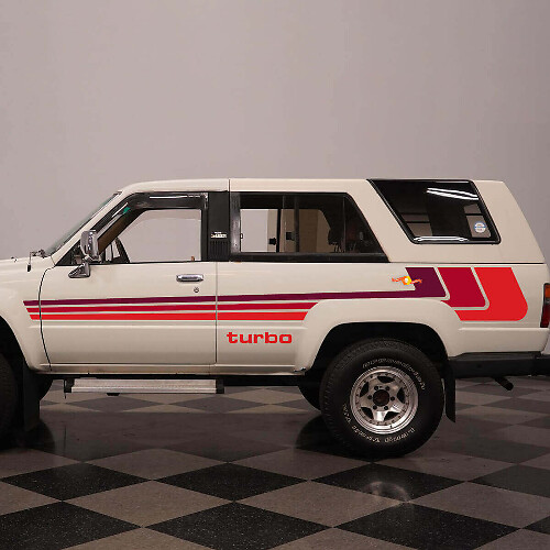 Kit de décalcomanies à rayures classiques rétro pour Toyota Hilux Surf SSR 1988
