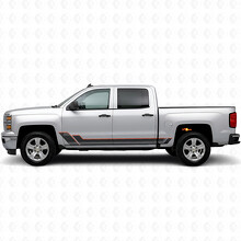 Autocollants Vinyle en Contour Angulaire pour Porte et Bas de Porte pour Chevrolet Silverado 1500 K2XX 2014-2019_2