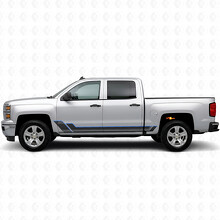 Autocollants Vinyle en Contour Angulaire pour Porte et Bas de Porte pour Chevrolet Silverado 1500 K2XX 2014-2019_3