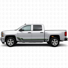 Autocollants Vinyle en Contour Angulaire pour Porte et Bas de Porte pour Chevrolet Silverado 1500 K2XX 2014-2019_4