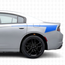 Autocollant Vinyle à Rayures Contour Style Hockey pour Dodge Charger 2015-2026_2