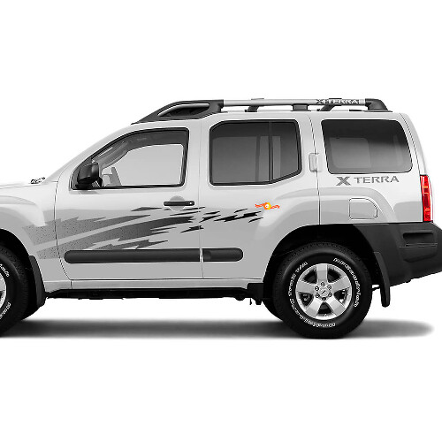 Autocollants latéraux en vinyle avec graphiques dégradés pour Nissan Xterra Splash
