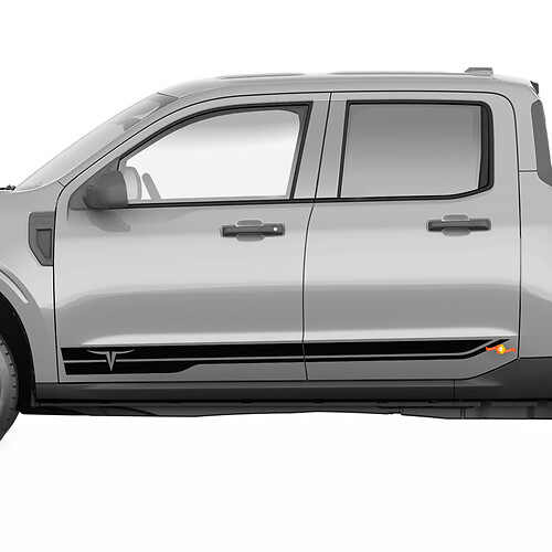 Paire Ford Maverick Rocker Panel Logo Maverick Autocollants Décalcomanies Graphiques
