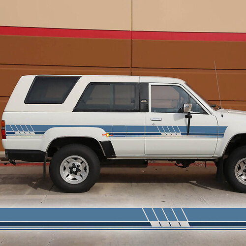 Classique vieille école Vintage Toyota 4Runner SR5 wagon bandes latérales vinyle autocollants autocollants
