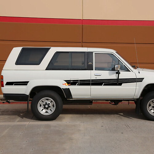 Autocollants classiques en vinyle à rayures latérales pour wagon Toyota 4Runner SR5
