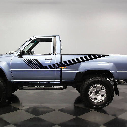 Bandes latérales SR5 en vinyle pour camion Toyota classique Autocollants 2
