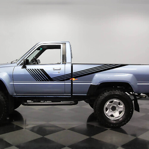 Bandes latérales SR5 en vinyle pour camion Toyota classique Autocollants 2
