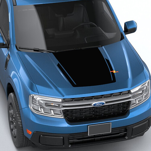 Ford Maverick 2022 2023+ Fx4 Grand capot occultant pour Ford Maverick-2022+ Autocollants graphiques
