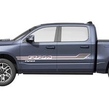 Bandes de portes latérales pour Dodge RAM 1500 REV, autocollants graphiques en vinyle
 2