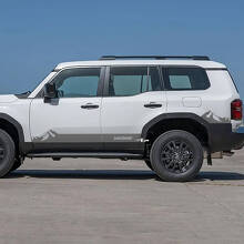 Autocollants en vinyle pour panneaux latéraux de montagnes pour Toyota Land Cruiser 2