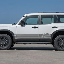 Toyota Land Cruiser Side Rocker Panel Montagnes Rayures Décalcomanies Graphiques en Vinyle 2
 2