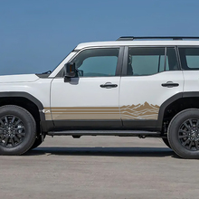Toyota Land Cruiser Side Rocker Panel Montagnes Rayures Décalcomanies Graphiques en Vinyle 2
 3