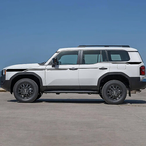Autocollants Vinyle Bandes Accent Portes Latérales Graphique 2 Pour Toyota Land Cruiser 1