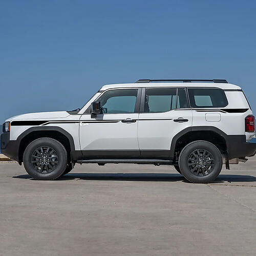 Toyota Land Cruiser Side Stripes Décalcomanies Autocollants en vinyle Graphique
