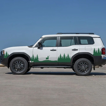 Toyota Land Cruiser Nature Scene Deer Moose Portes Accent Stripes Décalcomanies Vinyle Autocollants Graphique
 3